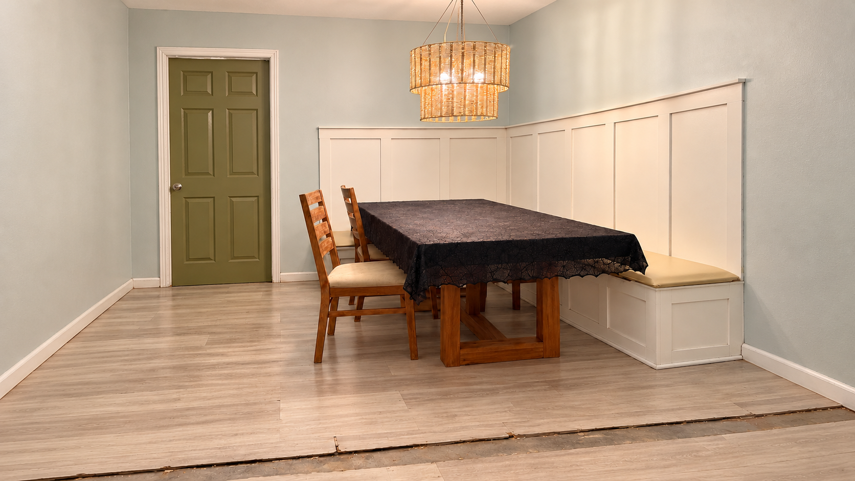 Dining from living area - digitally altered
