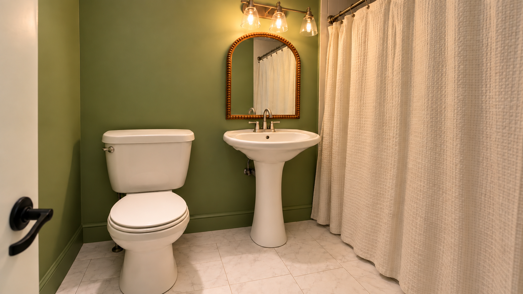 Secondary bathroom - digitally altered
